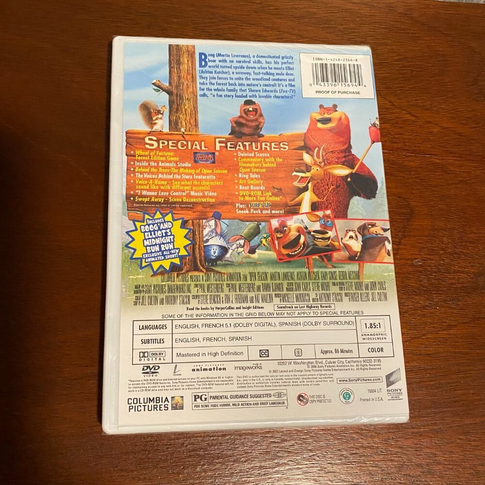 DVD Open Season, New never opened. - Picture 2 of 2